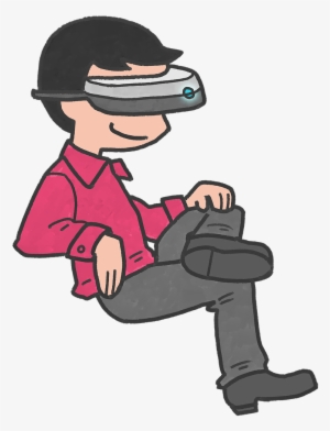 The Popularity Of Virtual Reality Has Been Rising In - Vr Headset Vr Cartoon Png