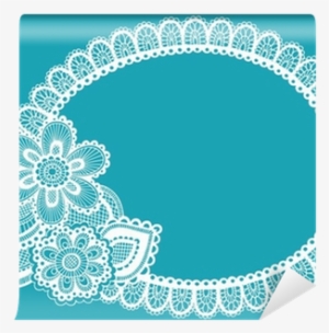 Carta Da Parati Crochet Lace Doodles Vector Floral - Lace