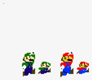 Mario And Luigi Jumping Sprites - Super Mario