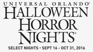Universal Orlando Halloween Horror Nights 26 - Halloween Horror Nights 27 Logo