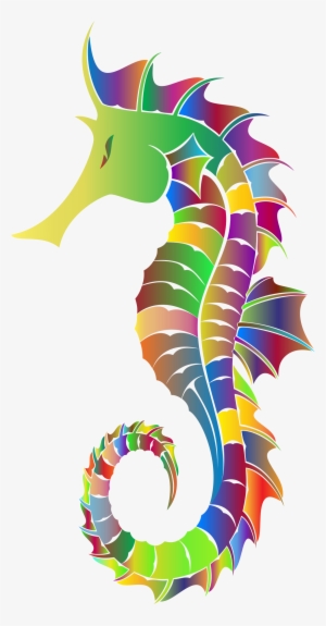 Rainbow Clipart Seahorse - Seahorse Clipart Transparent Background