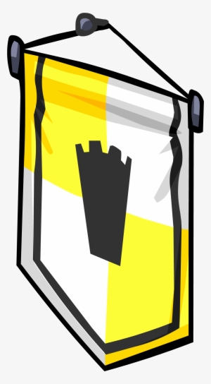 Ye Olde Yellow Banner Sprite 008 - Bordered Yellow Banner