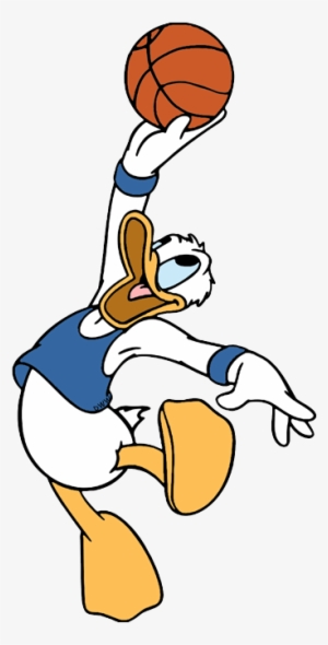 Donald Duck Clipart Basketball - Donald Duck Cartoon