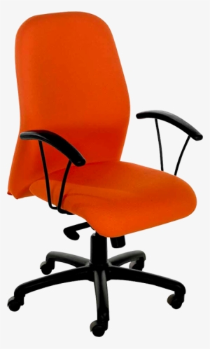 Swivel Chair With Black Fixed Arms, Medium Back - Executive Office Chairs Fabric