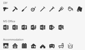 Svg Library Download Windows Icons Diy Ms Accommodation - Ms Office Vector Icons
