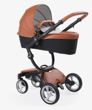 Modern Brown Baby Pram - Mima Xari Complete Stroller - Stone White