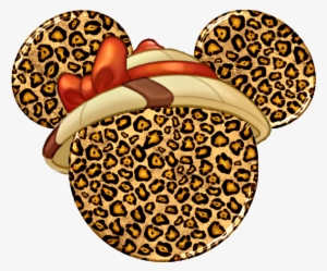 Cheetah Safari Print Minnie Mouse Counted By Tradewindsembroidery - Minnie Mouse Cheetah Print
