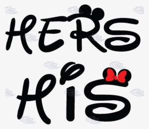Free Mickey Mouse Ears Font - His And Hers Png