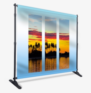 Silver Trade Show Package - Adjustable Backdrop Banner Stand