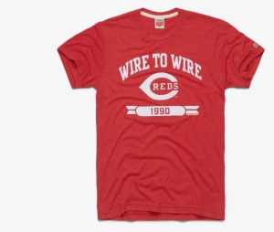 Wire To Wire Reds Cincinnati Ohio Retro Baseball Mlb - Cincinnati Reds Wire To Wire T Shirt