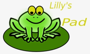 Frog On Lily Pad Clipart - Frog On Lily Pad Drawing