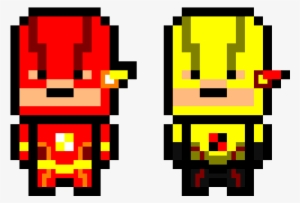 The Flash And Reverse Flash - Pixel Art Reverse Flash