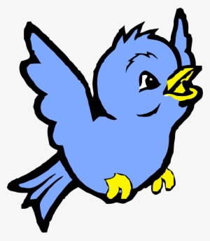 Cornflower Blue Bird Cartoon Clipart Png - Colouring Pages Of Birds