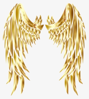 Big Image - Gold Angel Wings Logo