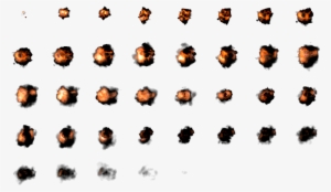 A Simple Volumetric Explosion, Corrected Levels, Saturation, - Explosion Sprite Sheet