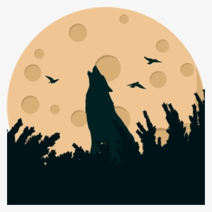 Transparent Howling Wolf Abstract Pictures Png Transparent - Illustration
