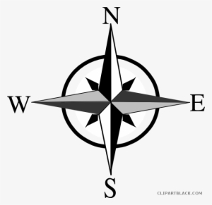 Compass Clipart Movement Geography - North East South West Logo