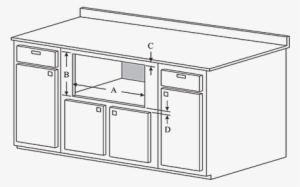 Microwave Trim Kit Below Countertop Drawing - Kitchen Countertop Drawing