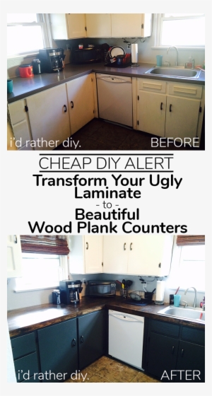 Pinterest Cheap Easy Wood Plank Countertops - Countertop