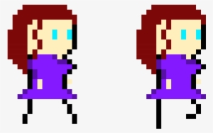 Girl Walking - Pixel Art