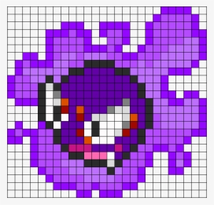 Gastly Perler Bead Pattern / Bead Sprite - Pokemon Pixel Art Ghastly