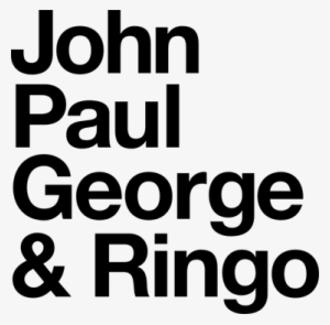 The Beatles John Paul George Ringo Sticker - John Paul George & Ringo