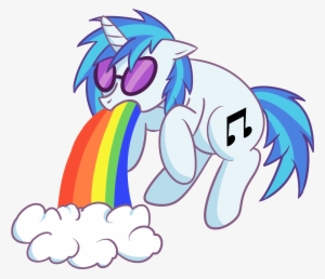 Double Rainbow Unicorn Vomit" Stickers By Jezkemp - Unicorn Puking Rainbow Png