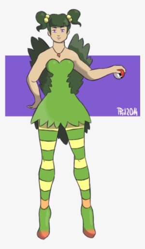 Mega Sceptile Girl - Cartoon
