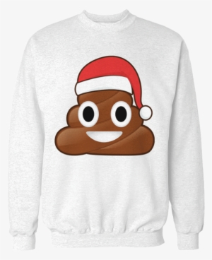 Christmas Poo Emoji Unisex Sweatshirt - Stuck In The Middle 'reservoir Dogs' Xl / White