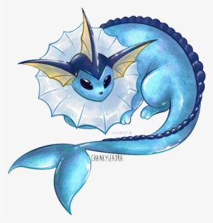I Couldn't Figure What To Do For The Background, So - Transparent Vaporeon Running