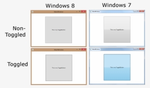 Windows 8 Vs Windows 7 Toggle Button - Windows 8 Window Buttons