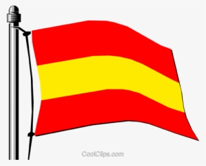 Spain Flag Royalty Free Vector Clip Art Illustration - Bandeira Espanha Png