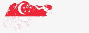 Singapore Flag Png Graphic Black And White - Singapore Flag Map Png