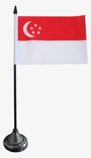 Singapore Table Flag - Digni Singapore Table Flag 10cm X 15cm