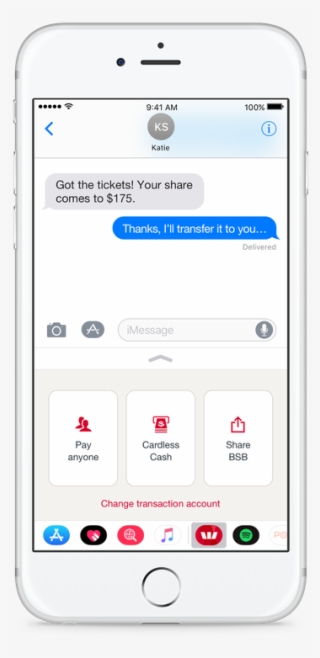 Imessage-image - Westpac Mobile App Imessage