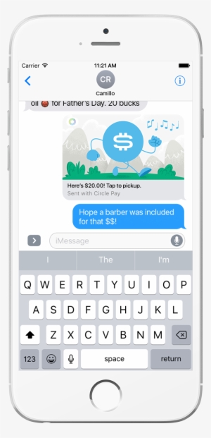 Customers Receiving Payments Who Have Ios 10 Will See - Character That Breaks Imessage