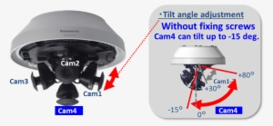 Wide Range Tilt Angle Adjustment Mechanism - Camera