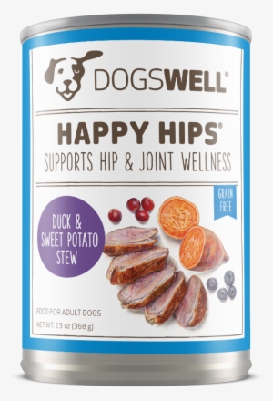 Happy Hips Duck And Sweet Potato Canned Dog Food - Dogswell Happy Hips Grain-free Duck & Sweet Potato