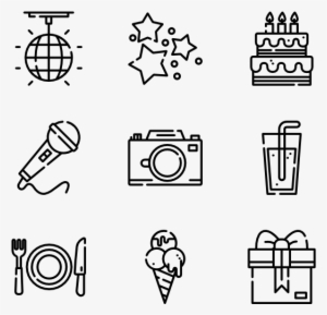 Birthday Fireworks Icons - Medieval Icons