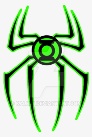 New Green Lantern Spiderman Logo By Kalel7 - Spiderman Logo