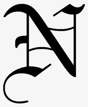 Death Note Font - N Death Note Logo