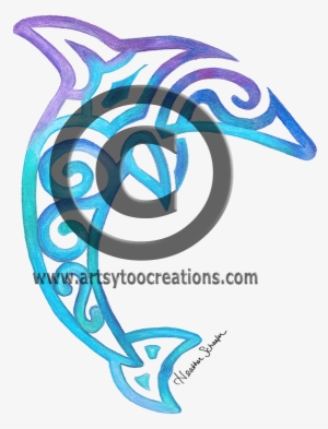 Clip Royalty Free Library Jellyfish Clipart Watercolor - Dolphin T Shirt Designs