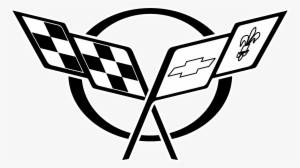 Corvette Logo Black And White - Corvette Logo