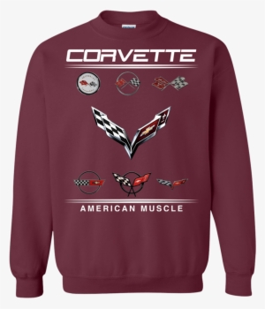 Corvette Logo Emblem Flag C1 C2 C3 C4 C5 C6 C7 Pullover - Shirt