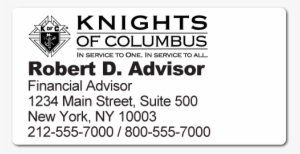 Custom Stickertape™ Labels For Knights Of Columbus - Knights Of Columbus