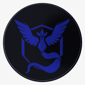 Pokemon Go Team Mystic Black Background - Emblem