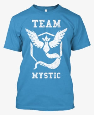 Team Mystic Heathered Bright Turquoise T-shirt Front - Pokemon Go Team Mystic