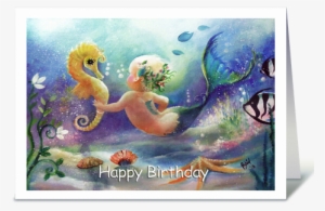 Baby Mermaid, Happy Birthday - Mermaid Happy Birthday