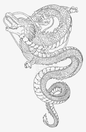 Picture Free Library Shenron Drawing Black And White - Japanese Style Dragon Ball Shenron