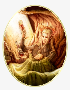 Did A Doodle Of Thranduil And Legolas In The Nursery - Legolas Thranduil And Elrond